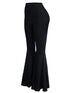 Plus Size Black Flare Pants for Women