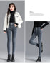 High-Waisted Fleece-Lined Slim Jeans for Women