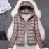 Women’s Lightweight Hooded Puffer Jacket in 15 Colours