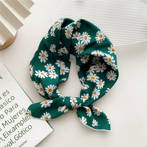 55cm Laies Cotton Linen Square Scarf for Women