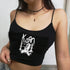 Y2K Style Korn Crop Top for Women - Short Sleeve T-Shirt