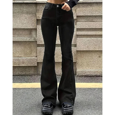 High Waist Flared Jeans for Women