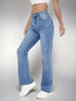 Women's High Waist Flare Jeans in Blue