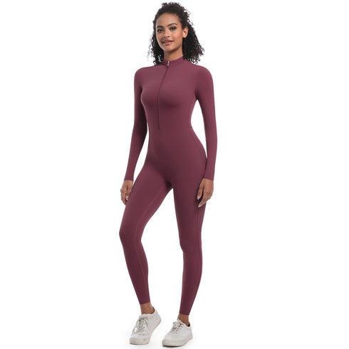 Women's Seamless Long Sleeve Sports Bodysuit