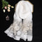 Luxury Silk Floral Shawl Scarf for Women