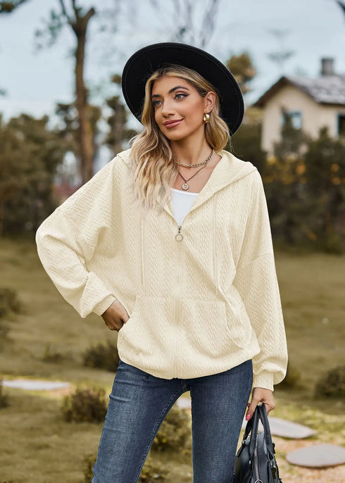 Hooded Zip-Up Sweatshirt for Women