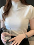 Women's Half-High Neck Casual Jumper Top