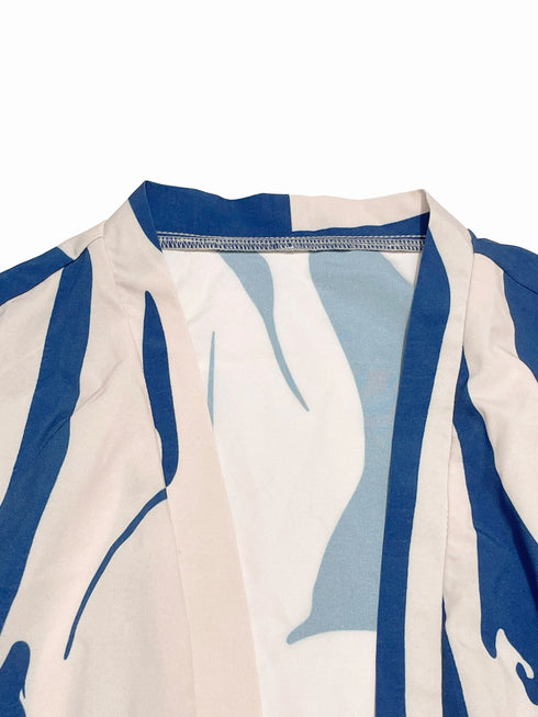 Elegant Floral Print Women's Summer Set