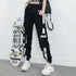 Women's Black Cargo Pants with Pockets