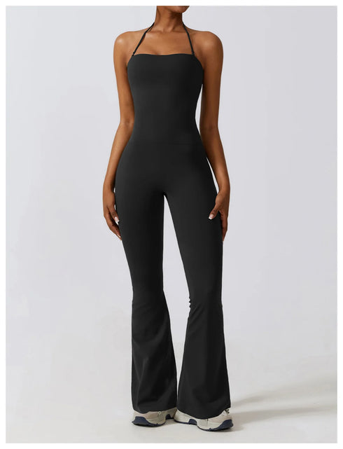 Sleeveless Yoga Bodysuit Gym Set for Women