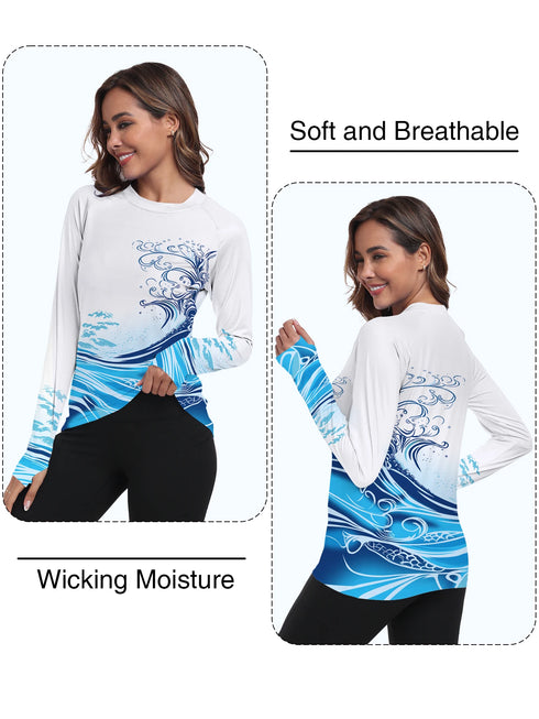Women's Long Sleeve UV Protection Sun Shirt
