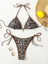 Floral Print Triangle Bikini Set with Brazilian Bottoms