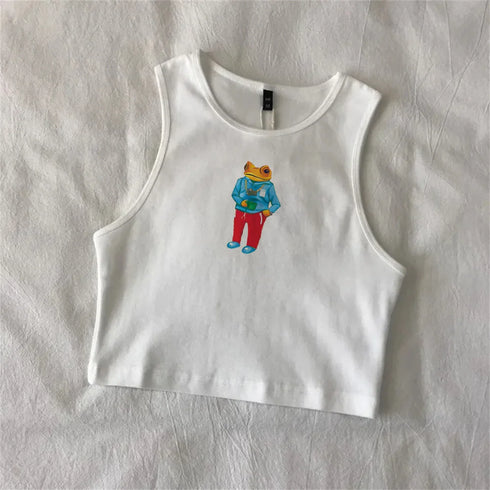 Bad Bunny Women's Sleeveless Tank Top - Frog Design