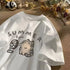 M-5XL Plue Size Summer Simple Casual Men/Women Harajuku Style Printed Plus Size Loose Short Sleeved T-shirt