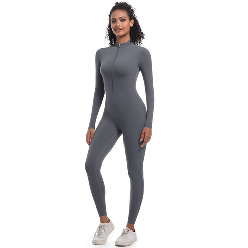 Women's Seamless Long Sleeve Sports Bodysuit