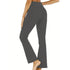 Women's High Waist Flared Pants with Pockets
