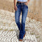 High Waist Flare Jeans for Women in Navy