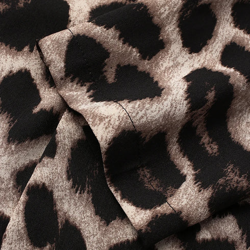ZANZEA Leopard Print Lightweight Blazer for Women