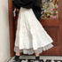 Long Tulle Midi Skirt with High Waist Design