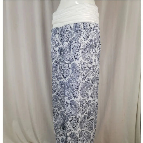 Plus Size Printed Wide Leg Harem Pants