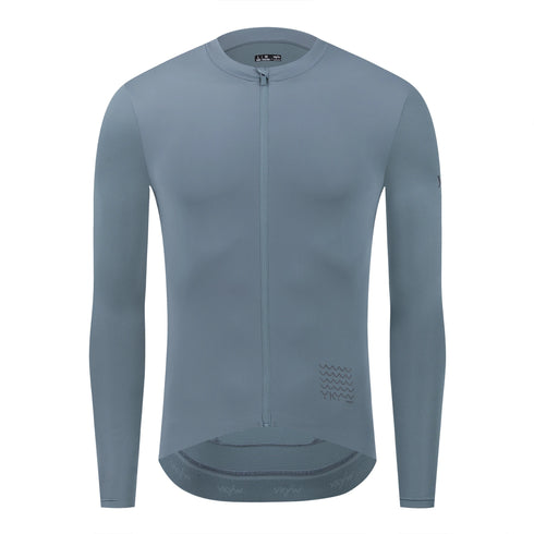 YKYW UPF 50+ Pro Team Thin Cycling Jersey Long Sleeve Men's Breathable Shirt Bike Tops Sun protection Sport Clothing YKK Zipper