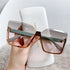 OEC CPO Oversized Rimless Sunglasses UV400 Gradient