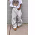 Y2K Grey Casual Wide Leg Cargo Pants