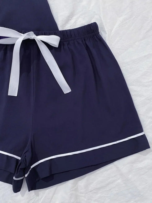 Summer Women's Short Sleeve Pyjama Set
