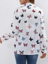 Women's Long-Sleeved Butterfly Print Loose Shirt