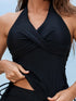 Women's Black Tankini Swimsuit with Boyshorts