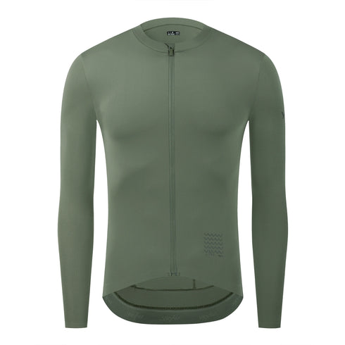 YKYW UPF 50+ Pro Team Thin Cycling Jersey Long Sleeve Men's Breathable Shirt Bike Tops Sun protection Sport Clothing YKK Zipper