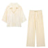Women's Jacquard Floral Print Loose Set