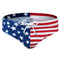 Men's Low Waist USA Flag Swim Trunks