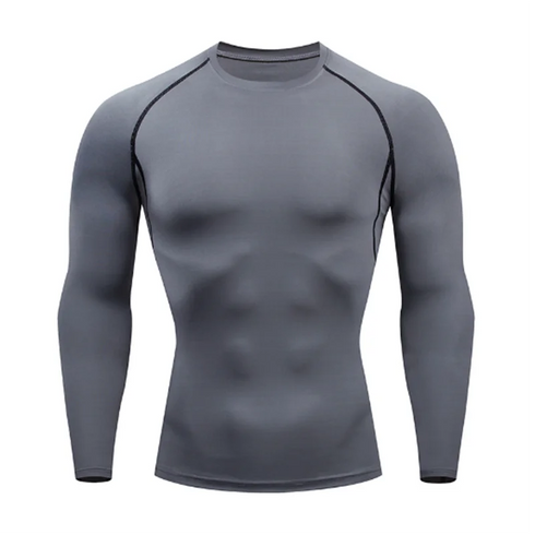 Men's Quick Dry Long Sleeve Compression Running T-Shirt
