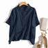 ZANZEA Elegant 3/4 Sleeve Lapel Neck Blouse for Women