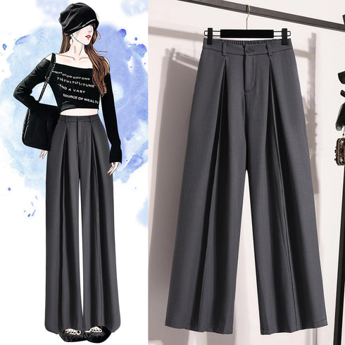 Plus Size Wide Leg Trousers for Women - Autumn 2024