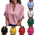 Elegant Summer V-Neck Blouse for Women