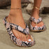 Leopard Print Summer Comfort Flip-Flops
