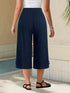 Plus Size Wide Leg Striped Pants for Women