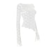 Lace Long Sleeve Slim Fit T-Shirt for Women