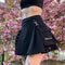 Black Skirt Harajuku Punk Gothic High Waist Mini Skirt