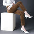 High Waist Fleece Pencil Pants for Women