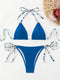 Halter Neck Micro Thong Bikini Set