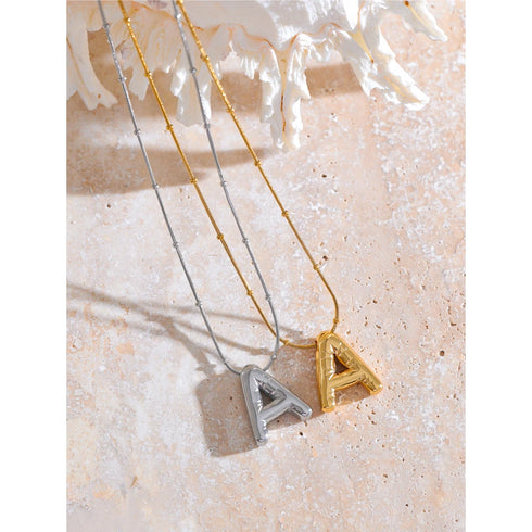 Personalised Waterproof Initial Pendant Necklace