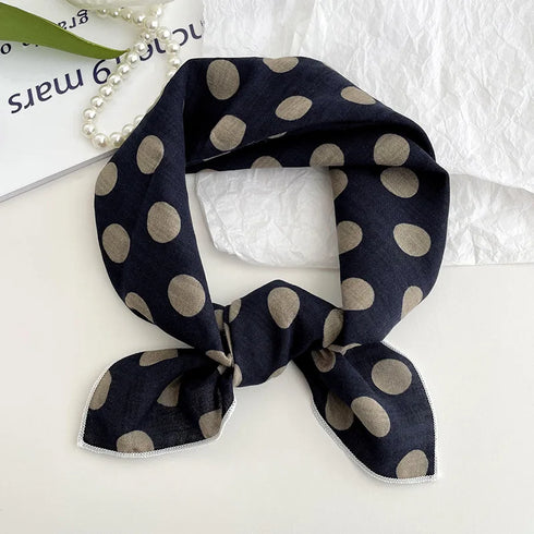 55cm Laies Cotton Linen Square Scarf for Women
