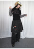 Tonngirl Y2K Vintage Long Sleeve Patchwork T-shirt