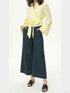 Long Sleeve Satin Feel Kimono Blouse for Women