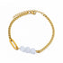 Elegant Zircon Flower Charm Bracelet for Women