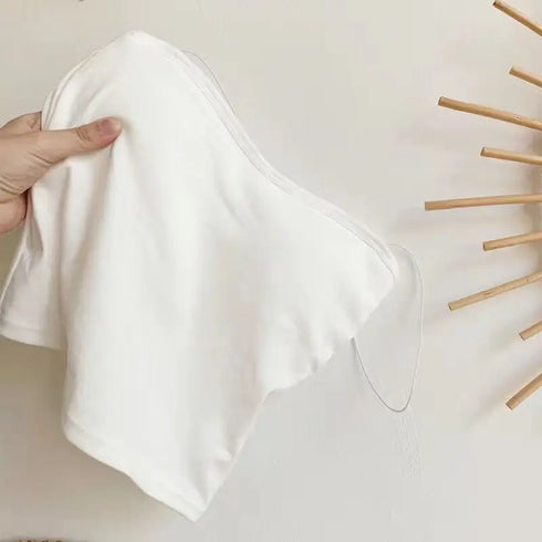 Women's Cotton Sleeveless Crop Top with Removable Pads