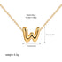 3D Bubble Initial A-Z Mini Necklace - Gold Plated